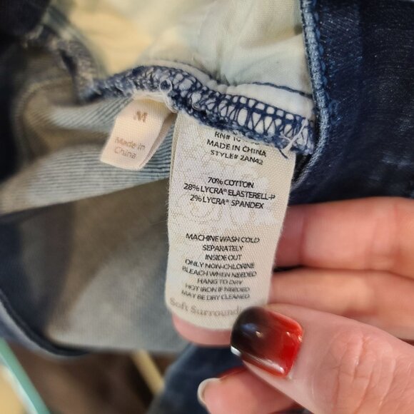 Soft Surroundings 2AN42 5 Pocket Pull‎ On Denim Jeggings Size Medium - Picture 8 of 8